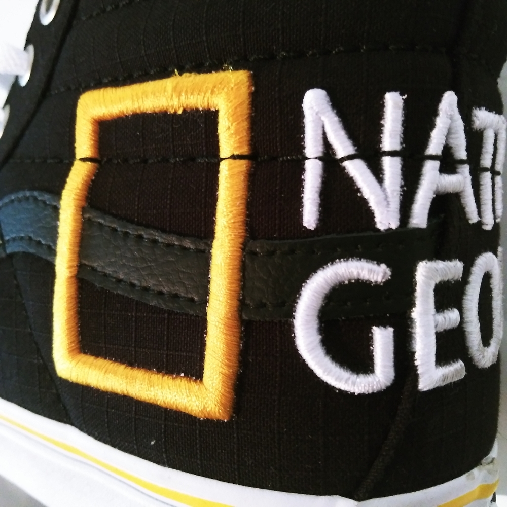 Vans x National Geographic Shoes High Size Sneakers Logo Size 8.5 9 - Picture 7 of 14